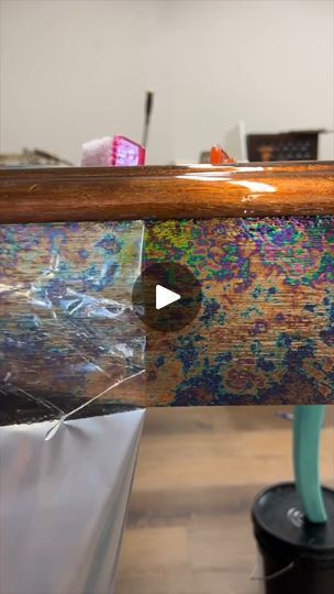 256K views · 5.2K reactions | Have you used transfer foils to upcycle furniture yet?? 😍

#transferfoil #metallicfoils #foils #upcyclingfurniture #upcycledfurniture #furnituremakeover | Artistic Painting Studio | Scott Dugdale · 70's Rockin Road Trip Metallic Painted Furniture, Upcycle Furniture, Scrub Corpo, Acrylic Drawers, Artistic Painting, Deco Foil, Transfer Foil, Puff Paint, Painting Studio