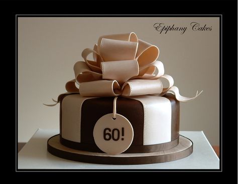 Cake with bow - very elegant for a man. Birthday Ideas For Dad, Cake With Bow, 60th Birthday Ideas For Dad, Birthday Cake Photos, Bow Birthday, Cake Templates, Bow Cakes, 60th Birthday Cakes, Cake Photos