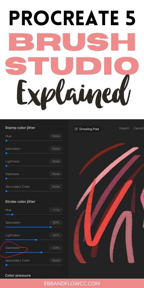 Procreate Brushes Settings, Making Procreate Brushes, Procreate Settings, Procreate Brush Settings, Procreate Brushes Tutorials, Procreate Resources, Procreate Brushes Download, Procreate Tutorials, Inkscape Tutorials