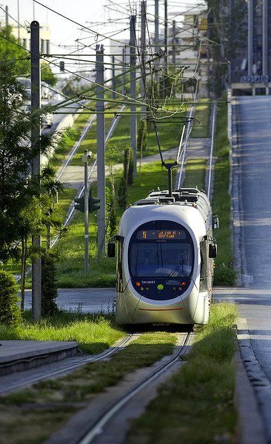 oh! the Tram!!!! Athens, Greece (by Breathtaking Athens on Flickr) Grecia Santorini, Eco City, Rail Transport, Light Rail, Green City, Transportation Design, City Design, Futuristic Architecture, Urban Planning