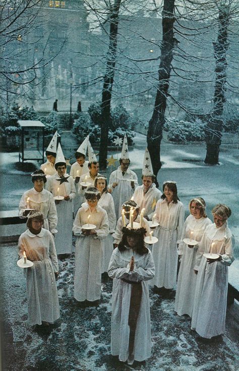 Sankta Lucia, Santa Lucia Day, St Lucia Day, Saint Lucy, Swedish Traditions, Light Festival, Swedish Christmas, Nordic Christmas, Santa Lucia