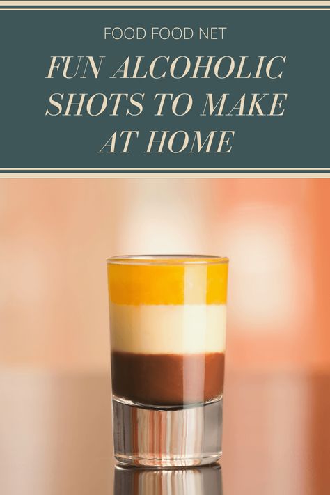 The shots on this list are fun and are easy to make at home. You can also use these as inspiration for your own drinks. #shots #cocktail Easy Shots To Make At Home, Alcoholic Shots, Fruity Shots, Shots To Make, Unique Shots, Shots Recipes, Alcohol Ideas, Cranberry Juice And Vodka, Timetable Ideas