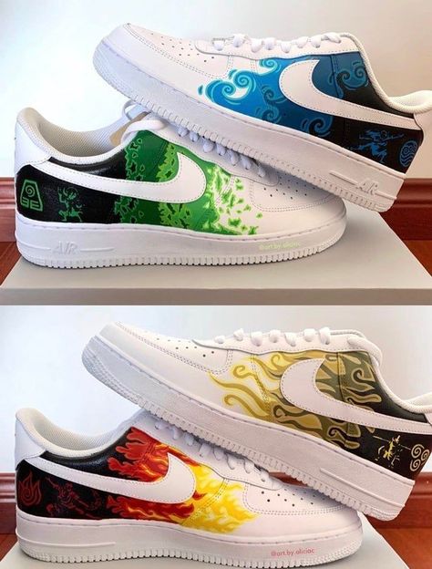 Shoe Painting Ideas For Men, Custom Shoe Painting, Custom Shoe Design Ideas, Custom Painted Sneakers, Anime Painted Shoes, Af1 Custom Ideas, Shoe Customization Ideas, Sneaker Painting Ideas, Custom Sneakers Ideas