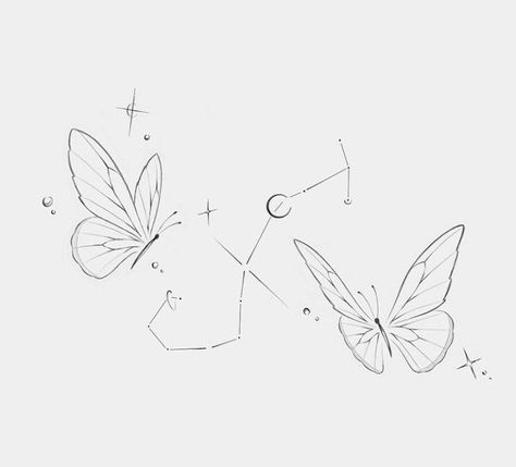 Butterfly Flying Sketch, Butter Flying Drawing, Butter Flying Tattoo, Flying Butterfly Tattoo, Constellation Scorpio, Tiny Flower Tattoos, Fly Drawing, Wall Drawings, Butterfly Sketch