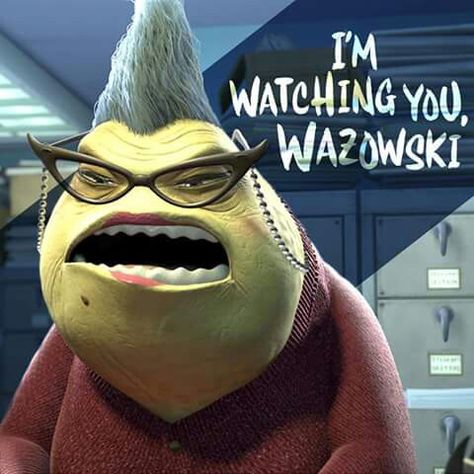 Roz from M.I. Monsters Inc Roz, Monsters Inc University, Disney Races, Billy Crystal, Disney Monsters, Mike Wazowski, Monster University, Disney Favorites, Walt Disney Studios