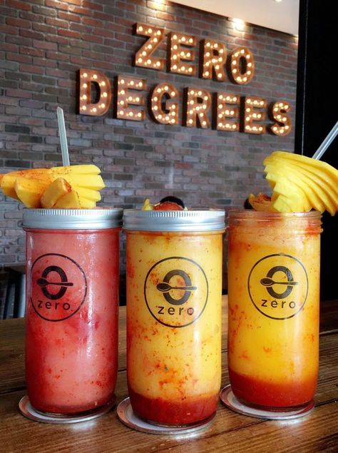 Mangonada Aesthetic, Zero Degree Cafe, Zero Degrees, Houston Food, Smoothie Cup, Healthy Drinks Smoothies, Frozen Treat, Food Packaging Design, Cute Desserts