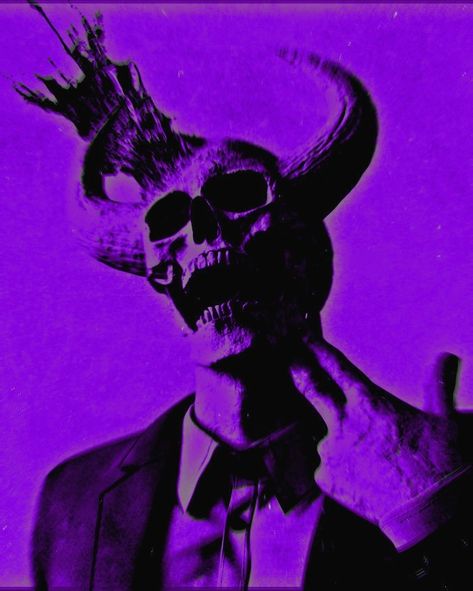 Purple Demon, Purple Tattoos, 1366x768 Wallpaper Hd, Devil Aesthetic, Purple Skull, Dark Purple Wallpaper, Gothic Wallpaper, Creepy Tattoos, Dark Purple Aesthetic