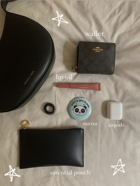 in my everyday bag charles and keith shoulderbag coach snap wallet clarins lil perfector apple airpods all day essentials Coach Snap Wallet, Charles And Keith Wallet, Charles And Keith Bags, Charles And Keith, Essential Pouch, Inside My Bag, Snap Wallet, In My Bag, What In My Bag