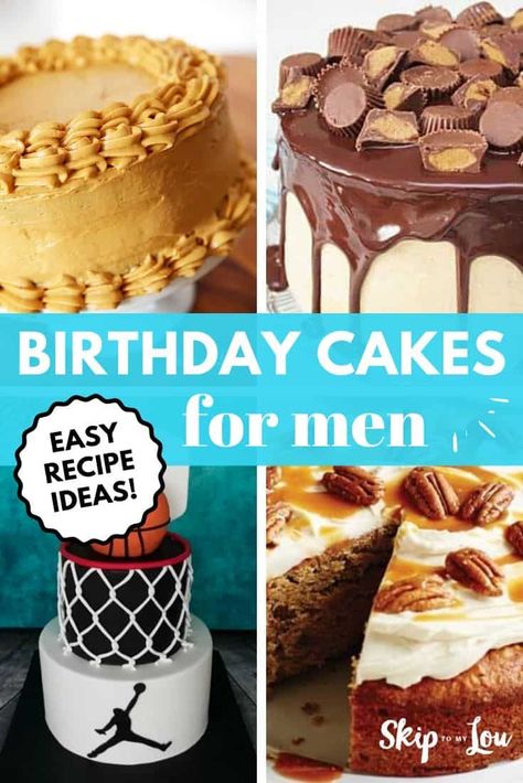 Cake Ideas For Man Birthday, Small Cakes Ideas Birthdays For Men, Diy Birthday Cakes For Men, Easy Cakes For Men, Handy Man Cake Ideas, Simple Cake Decorating Ideas For Men, Mans Birthday Cake Ideas, Simple Man Birthday Cake, Adult Male Birthday Cake