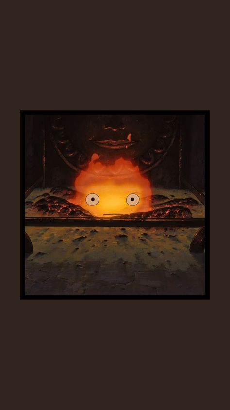 Howls Moving Castle Wallpaper Calcifer, Howls Moving Castle Calcifer Wallpaper, Calcifer Wallpaper Iphone, Calcifer Wallpaper, Howl's Moving Castle Calcifer, Howls Moving Castle Wallpaper, Personajes Studio Ghibli, Studio Ghibli Background, Howls Moving