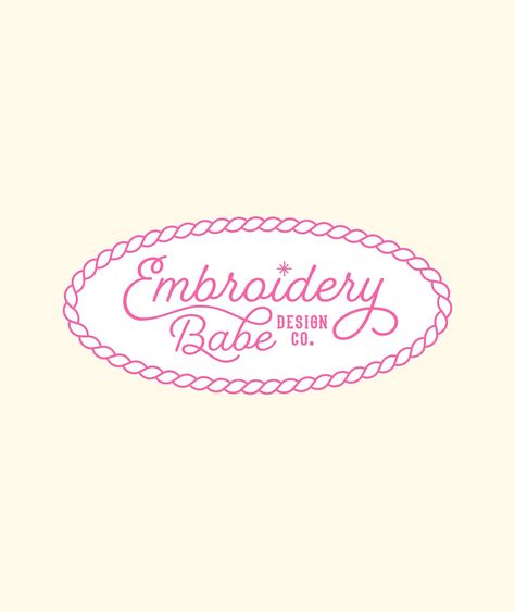 Brand kit for @embroiderybabedesignco 💝 From designing classy and sassy pieces inspired by Audrey Hepburn elegance blended with western charm to creating personalized items for small businesses and special occasions, Embroidery Babe Design Co. aims to elevate casual looks and inspire self-expression. Thank you so much Brittany! 🫶🏻 Now booking brand kit in a day clients throughout the summer. Please visit my website for pricing and to send an inquiry. 💘 [brandkit, lockups, branding, girly... Preppy Logo Design Inspiration, Preppy Logo Design, Etsy Shop Name Ideas, Birthday Branding, Girly Branding, Girly Logo Design, Girly Graphic Design, Cute Branding, Clothing Logos