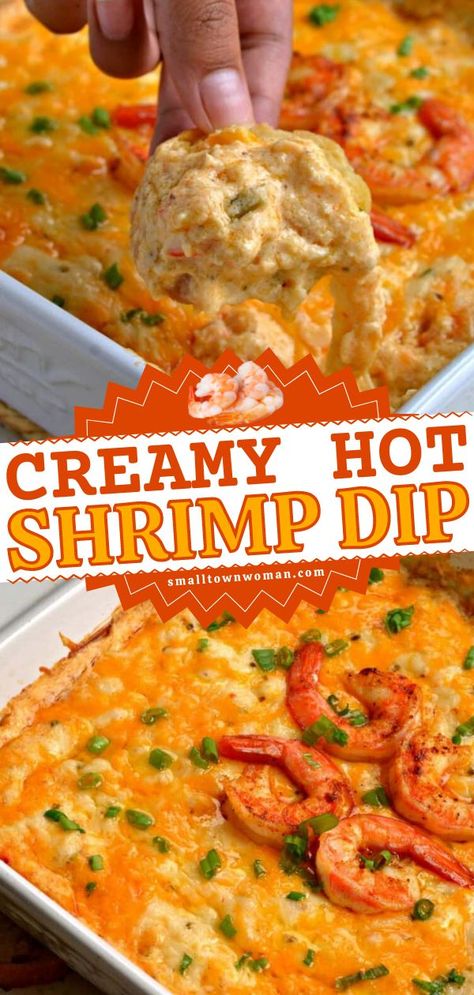 HOT SHRIMP DIP, football party food, game day Hot Shrimp Dip, Shrimp Cheese, Shrimp Dip Recipes, Seafood Dip, Shrimp Dip, Shrimp Appetizers, Football Party Food, Chicken Nugget, Dip Recipes Easy