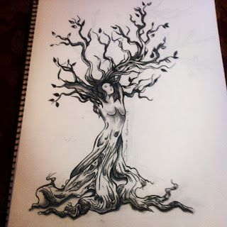 Dolce Guevara: Sketching the Tree of Life Tree Tattoo Back Of Arm, Tattoo Thigh Ideas, Goddess Tree Tattoo, Tree Of Life Tattoo Feminine, Woman Tree Tattoo, Tree Of Life Tattoo Design, Mosaic Tattoo, Tree Tattoo Back, Mujeres Tattoo