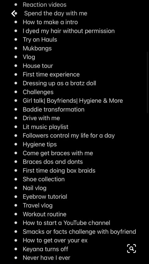 Questions For First Youtube Video, Daily Vlog Channel Name Ideas, Youtube Channel Name Ideas For Fashion, Youtube Video Prompts, Youtube Daily Vlog Ideas, How To Gain Subscribers On Youtube, Kids Youtube Channel Ideas, First Video Ideas For Youtube, Storytime Ideas Youtube