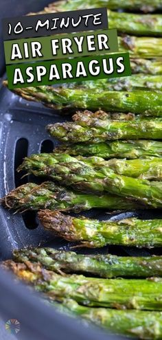 How To Cook Asparagus In Air Fryer, Air Fryer Asparagus Recipes, Asparagus Air Fryer, Air Fried Vegetable Recipes, Air Fryer Asparagus, Easy Vegetable Side Dish, Cook Asparagus, Asparagus Recipes Baked, Grilled Asparagus Recipes