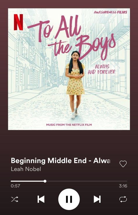 Beginning Middle End, Netflix Film, Song Playlist, Music Film, Always And Forever, Spotify Song, The Boys, The Middle, Songs