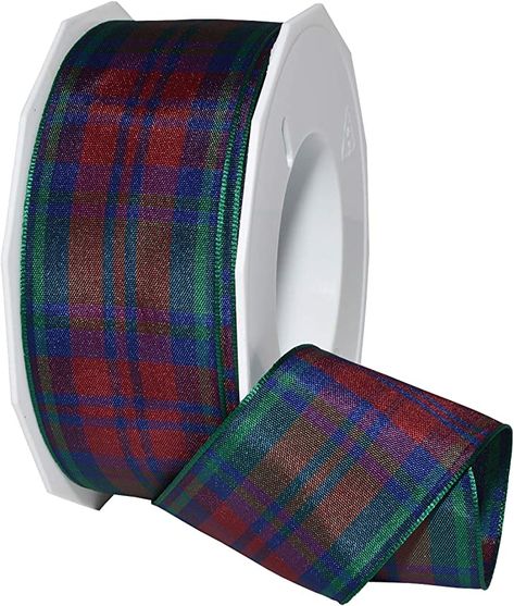 Amazon.com: Morex Ribbon Edinburgh Ribbon, 1.5 inches by 27 yards, Lindsay Tartan Kilt Pattern, Lindsay Tartan, Macdonald Tartan, Mackenzie Tartan, Ribbon Curls, Tartan Ribbon, Campbell Tartan, Black Watch Tartan, Diy Xmas Gifts