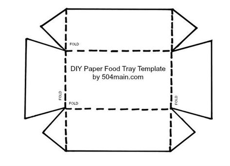 DIY Paper Food Tray Template Paper Food Tray Template, Paper Tray Diy, Diy Paper Tray, Diy Food Tray, Paper Food Tray, Food Tray Diy, Wedding Souvenirs Diy, Diy Serving Tray, Cookie Gift Baskets