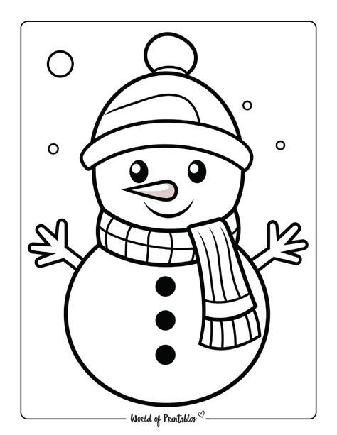 Snow Man Printable, Preschool Winter Coloring Pages, Snow Men Crafts, January Coloring Pages Free Printable, Winter Season Drawing For Kids, Free Snowman Printables, Snowman Coloring Pages Free Printable, January Coloring Sheets, Winter Coloring Pages Free Printable