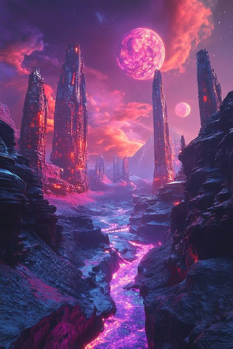 Explore a captivating VR gaming landscape filled with advanced technology, holograms, and vibrant alien worlds—perfect as wallpaper for enthusiasts. Alien Worlds, Gaming Wallpapers, Landscape Wallpaper, Mobile Wallpaper