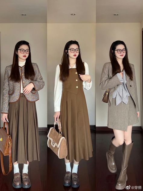 Vintage Hijab Outfit, Fall Vintage Outfits, Casual Feminine Outfits, Everyday College Outfits, Vintage Hijab, Hijab Vintage, Japan Outfits, Creative Shoot, Outfit Korean Style