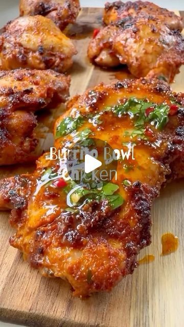 Healthy Food Recipes on Instagram: "Sticky Honey & Lime Chicken
Recipe😍

Ingredients:
- 6 boneless chicken thighs (breast can be used as well)
- 1 tablespoon paprika
- 1 teaspoon cumin
- 1 teaspoon coriander
- 1 teaspoon cayenne pepper
- 1 teaspoon garlic granules
- 1 teaspoon onion salt

Marinade:
- 6 tablespoons olive oil
- 2 tablespoons honey
- Juice of 1 lime
- 1 teaspoon chili flakes
- 1/2 red chili, diced
- Coriander (cilantro), for garnish

Instructions:
1. In a bowl, mix together paprika, cumin, coriander, cayenne pepper, garlic granules, and onion salt.
2. Season the chicken thighs with the spice mixture, ensuring they are evenly coated.
3. In another bowl, prepare the marinade by combining olive oil, honey, lime juice, chili flakes, and diced red chili.
4. Take 2-3 tablespoons o Burrito Bowl Chicken, Seasoned Chicken Thighs, Bowl Chicken, Lime Chicken Recipes, Season Chicken, Marinated Chicken Thighs, Honey Lime Chicken, Mediterranean Diet Plan, Tandoori Masala