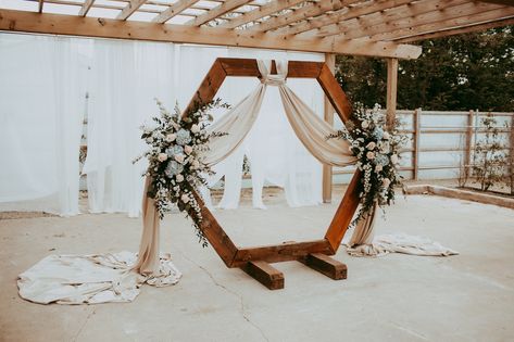 Octagon Arbor Wedding, Octagon Wedding Arch Decor, Hexagon Arbor Wedding Decor, Wedding Octagon Arch, Hexagon Wedding Arch Flowers, Octagon Arbor, Octagon Wedding Arch, Fall Wedding Planning, Gold And Burgundy Wedding