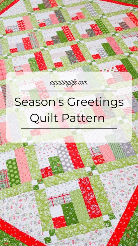 Fun Jelly Roll Quilt Pattern Christmas Jelly Roll Quilts, Christmas Jelly Roll Quilt Patterns Free, Christmas Jelly Roll Quilt Patterns, Jelly Roll Quilt Patterns Free, Christmas Jelly Roll, Christmas Jelly, Moda Jelly Rolls, A Quilting Life, Jelly Roll Patterns