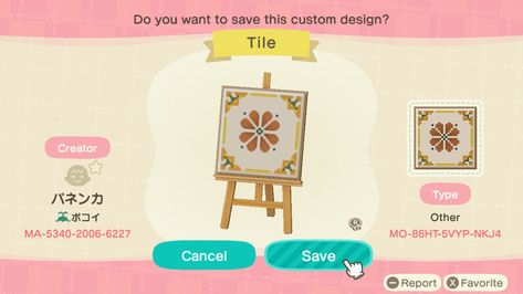 Acnh Orange Design Code, Mexican Animal Crossing Codes, Acnh Orange Design, Acnh Tile Codes, Acnh Orange, Acnh Tile Design, Orange Tiles, Motif Acnl, Yellow Tile