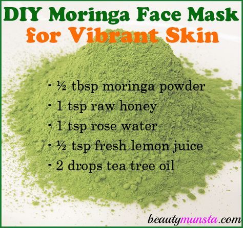 Treat your face to nourishing superfoods that are great for skin! Make a DIY moringa powder face mask for vibrant skin! Moringa is a superfood that has recently shot up to fame. However, it’s been consumed for years in Asia and Africa as a nutrient-rich food. Moringa powder is obtained from grinding up the leaves … Powder Face Mask, Skin Care Routine For Teens, Coffee Facial, Green Tea Face, Powder Face, Glowing Radiant Skin, Moringa Powder, Homemade Lotion, Home Remedies For Hair