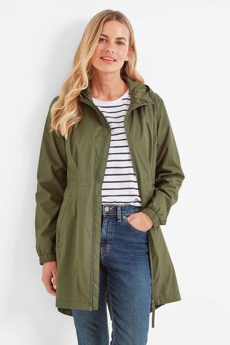 Green Tog 24 Kilnsey Jacket Waterproof Jacket Women, Packable Rain Jacket, Caught Out, Curvy Kate, Sports Skirts, Curved Back, Linen Style, Waterproof Jacket, Khaki Green