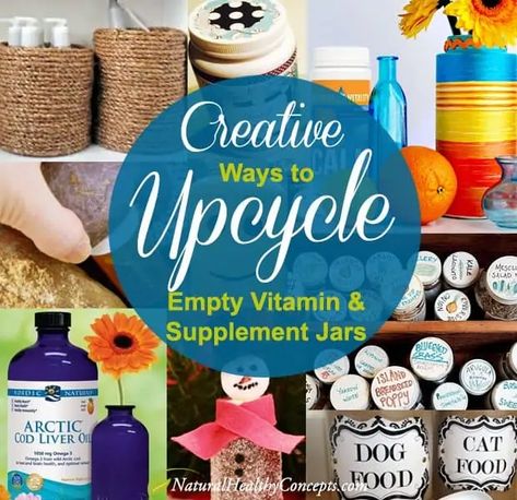 Creative Ways to Upcycle Empty Vitamin Bottles and Supplement Jars Old Pill Bottles, Reuse Pill Bottles, Handmade Suncatchers, Medicine Bottle Crafts, Pill Bottle Crafts, Supplement Bottles, Mosaic Mirrors, Empty Plastic Bottles, Medicine Bottle