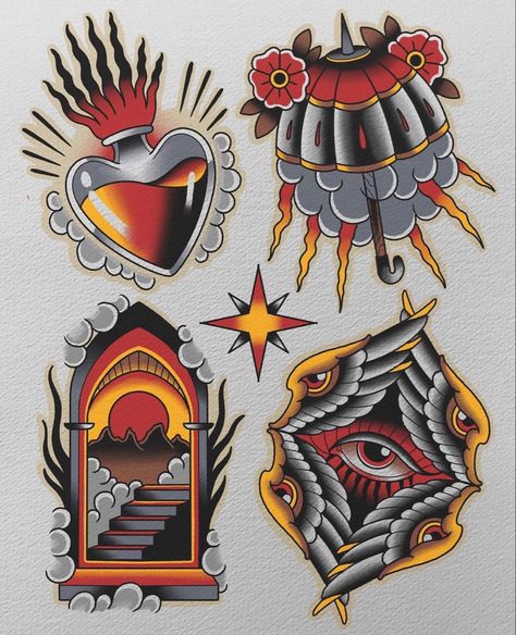 Neo Traditional Art, Traditional Heart Tattoos, Traditional Tattoo Drawings, Traditional Tattoo Flash Art, Traditional Tattoo Old School, Traditional Tattoo Inspiration, Traditional Style Tattoo, Traditional Tattoo Sleeve, Omerta Tattoo