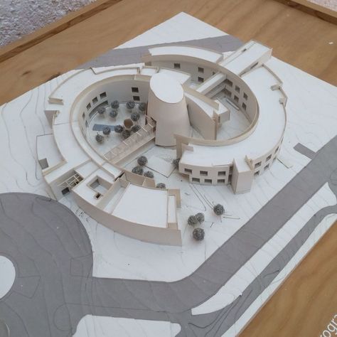 Maquette Architecture, Circular Buildings, Concept Models Architecture, Architecture Panel, Architecture Concept Diagram, Architectural Model, Arch Model, Architecture Design Drawing, Architecture Model Making