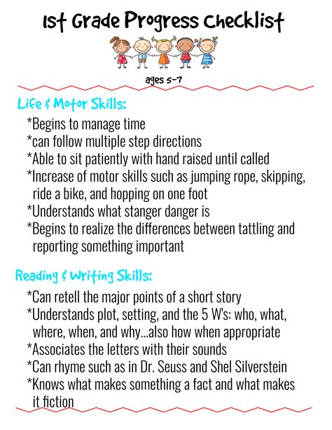 First Grade Lesson Plans Ideas, Core Knowledge First Grade, First Grade Skills Checklist, 1st Grade Skills Checklist, First Grade Readiness Checklist, 1st Grade Readiness Checklist, First Grade Checklist, 1st Grade Assessment Checklist, First Grade Assessment