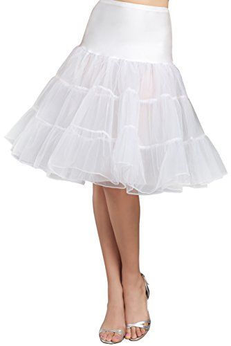 TEZUKAFUJI Women's 50s Vintage Rockabilly Petticoat 28‘’ Length Net Underskirt Petticoat Half Slip Rock And Roll Dresses, Roll Dress, Skirts Casual, Ballet Party, 50s Fashion Dresses, Vintage Dresses 50s, Vintage Skirts, 1950s Style, Half Slip