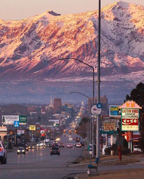 One of our favorite views coming into Ogden from the South. Imagine how this was the view for travelers heading North before I-15 was built. : @janette_jones_foto  Today's weather:47 Sunset:17:45  Remember to tag all of your Ogden photos with #thisisogden or submit them to thisisogden.com/insiders for a chance to be featured.  #koas #ogden #myogden #ogdenisawesome #igutah #utahgram #utah #utahisrad #utahphotographer #utahlife #ogdenphotographer #utahunique #werutah #twitter Utah Mountains, Ogden Utah, Utah Travel, University Of Utah, After Life, Salt Lake City Utah, Road Trip Usa, City Aesthetic, Travel Inspo