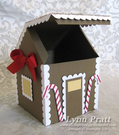 Valentine Gift Bags, House Gift Box, Gingerbread People, Box Card, House Gifts, Diy Box, Christmas Box, Valentine Gift, Christmas Wrapping