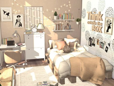 Sims 4 Cc House Bedroom, Sims Teenage Bedroom, Sims 4 Cc Teenage, Sims 4 Aesthetic Bedroom, Teen Bedroom Sims 4 Cc, Sims 4 Parents Bedroom, Cc Beds Sims 4, Sims4 Room Cc, Sims Cc Furniture Living Room