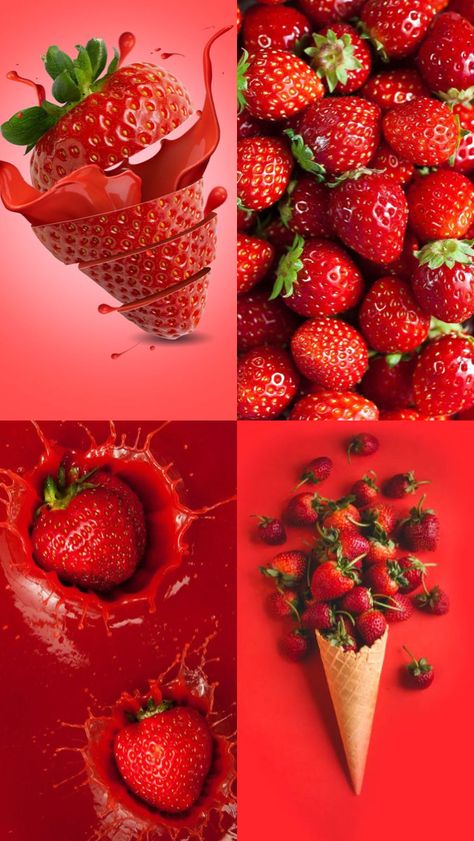 Stroberi Aesthetic, Wallpaper Stroberi, Aesthetic Strawberry Pictures Wallpaper, Aesthetic Strawberry Pictures, Food Photography Strawberry, Strawberry Photography Aesthetic, Strawberry Fruit Photography, Fruits And Vegetables Pictures, Fruit Strawberry