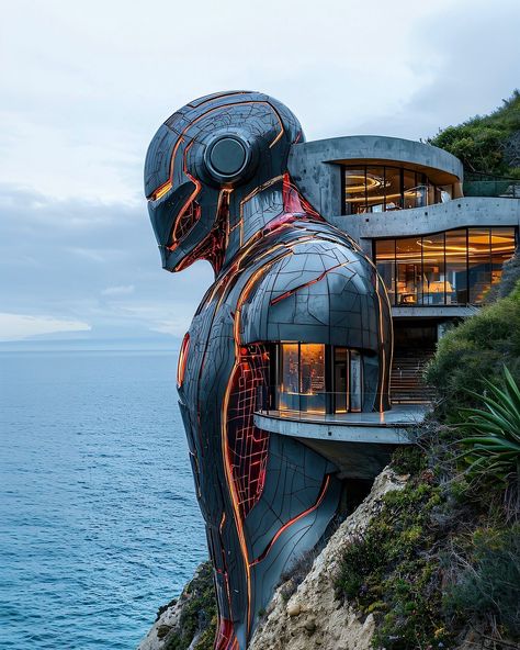 Weird Homes, Extreme Architecture, Extreme Homes, Crazy Architecture, Malibu Homes, Incredible Architecture, Futuristic House, Remote Places, Picture Prompts