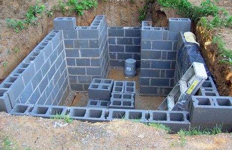 Root Cellar Plans, Case Sotterranee, Tornado Shelter, Military Bunkers, Underground Shelter, Backyard Pond, Cinder Blocks, Fallout Shelter, Root Cellar