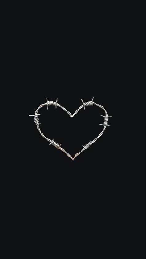 Barbed Wire Wallpaper, Barb Wire Heart, Barb Wire, Wire Heart, Wallpapers Iphone, Barbed Wire, Heart Wallpaper, Iphone Wallpaper, Celestial Bodies