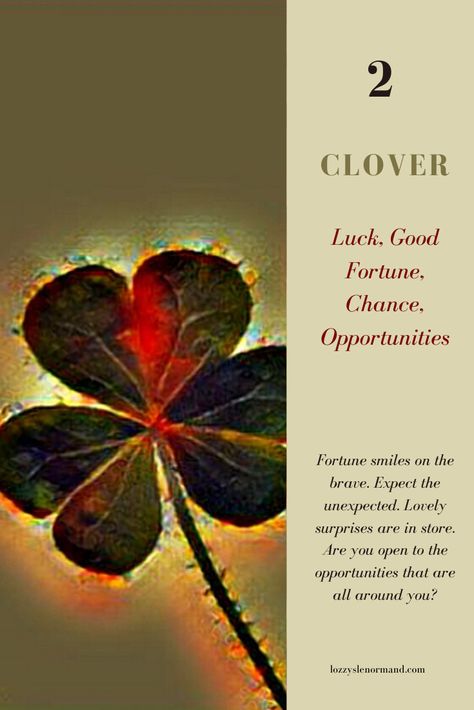 Lenomard Cards Meaning, The Lovers Card Meaning, Clover Spiritual Meaning, Clover Meaning, Clover Card Symbol, Lenormand Cards, Lenormand Cards Meaning, Fortune Cards, Angel Tarot Cards