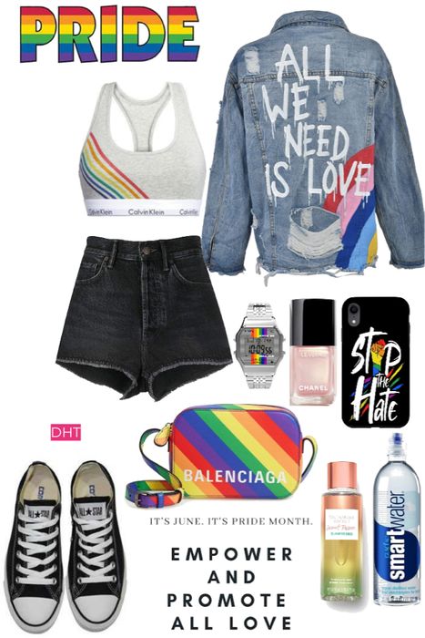 Pride March Outfits, Pride Outfit Ideas Women, Pride Outfit Ideas, Lgbtq Outfit, Pride Clothes, Outfit Emo, March Outfits, Pride 2023, Lesbian Outfits