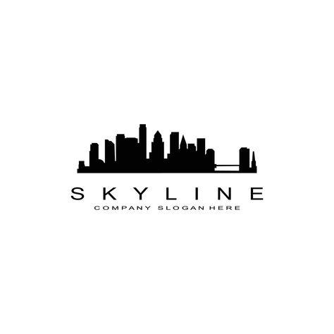 Skyline Logo Design, Building Logo Design, Moodboard Art, Real Estate Building, Skyline Logo, Building Logo, City Logo, Logo Real, Silver City