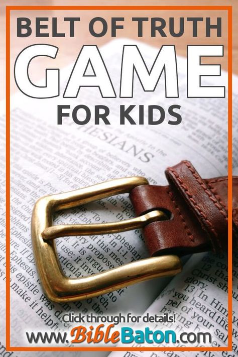 The Belt of Truth Bible based game for kids - Such an fun idea to kick off your lesson series on the full armor of God for kids during your VBS, Sunday School, or children's ministry! Hands on games and activities always make teaching easy. Plus there's a free printable lesson plan from Ephesians included. Click through to get the game instructions and free printable! Armour Of God Games, Armor Of God Printables Free, Armor Of God Belt Of Truth, Belt Of Truth Game, Belt Of Truth Lesson For Kids, Belt Of Truth Activity, Armor Of God Games For Kids, Keepers Of The Kingdom Vbs Games, Armor Of God Activities For Kids