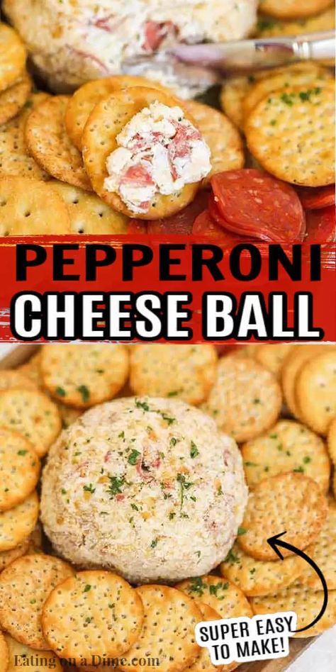 Cheese Ball Flavors, Fall Party Recipes Appetizers, Pepperoni Cheese Ball Recipes, Valentine Cheese Ball, Pizza Cheese Ball, Pepperoni Cheese Ball, Italian Cheese Ball, Pepperoni Snacks, Cheesy Balls