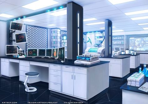 Laboratory Design, Spaceship Interior, Futuristic Interior, Scp Foundation, Spaceship Design, Magic Kaito, Futuristic City, Futuristic Technology, Future Technology