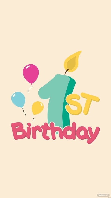 Happy 1st Birthday Background, 1st Birthday Images, Baby Birthday Background, 1st Birthday Background, Baby Birthday Wishes, Happy Birthday Baby Boy, Avatar Fb, Birthday Coming Soon, Hbd Wishes